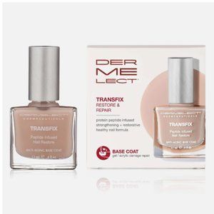 DERMELECT Transfix Restore & Repair Nail Base Coat Nail Polish- Beige NEW IN BOX